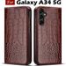 Buch Galaxy Case Leder Stand Flip Wallet Kartenhalter Telefonabdeckung für Samsung A34 5G A 34 SM-A346B Coque SM-6B_voghion.com