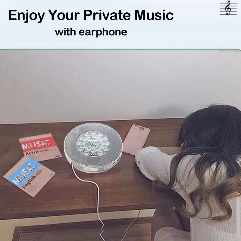 CD-Player Transparenter Bluetooth-CD-Player U-Disk-Musik-Walkman_voghion.com