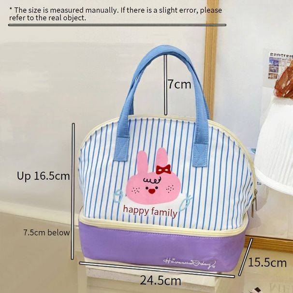 Borsa termica per il pranzo da ufficio - Contenitore termico per alimenti in alluminio spesso con manici eleganti_voghion.com