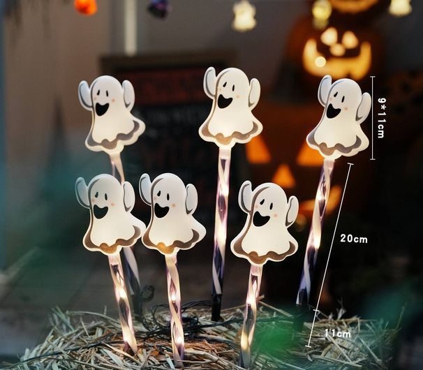 Halloween-LED-Lichterkette – Batterie- und solarbetrieben, wasserdicht IP44, 10 gruselige LED-Dekorationen für Party-Dekoration im Innen- und Außenbereich_voghion.com