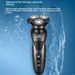 4D Flex Electric Shaver – Triple Floating Blades, IPX7 Waterproof, USB-C Fast Charge, 60+ Min Runtime, Ultra-Quiet (36dB) For Men_voghion.com