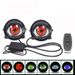 Devil Eye LED Dynamic Ambient Light Modification Universal Car Motorcycle Lens Headlight_voghion.com