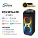 Sing-e ZQS8247 Výkonný Bluetooth reproduktor s dvojitým 8palcovým 120W venkovním audio LED světlem, export z továrny_voghion.com