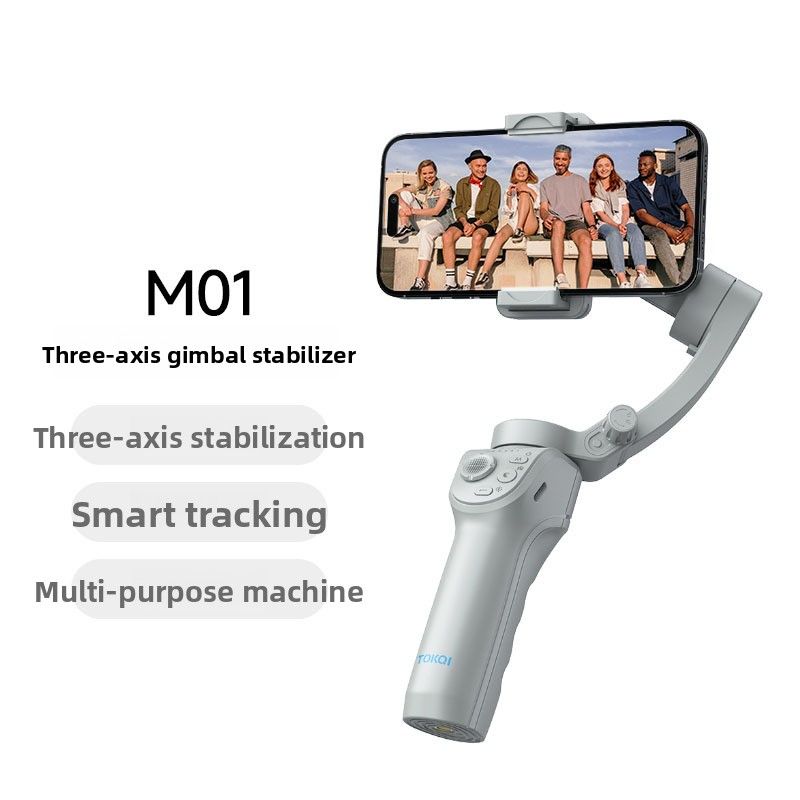 【Same Style Low Price】M01 Three-Axis Stabilizer Handheld Gimbal Face Tracking Anti-Shake Selfie Stick Live Streaming_voghion.com