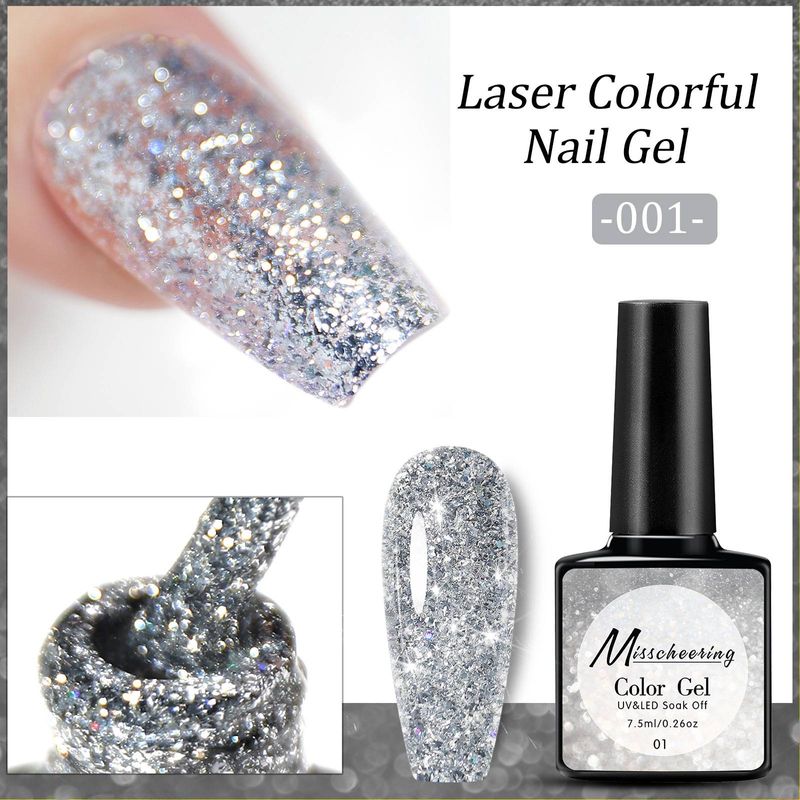 Lipici de unghii Flash Galaxy Star Sequin Laser Noul lipici popular cu diamant mărunțit pentru saloane de unghii_voghion.com