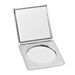 Silver-tone Etched Lines Square Compact Mirror_voghion.com