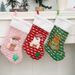 001 Neue große Socken, gestrickt, Kindergeschenk, Süßigkeitentüte, Weihnachtsbaumschmuck_voghion.com