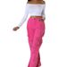Pantalones multibolsillos de colores caramelo para mujer_voghion.com