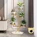 High-End Living Room Floor-Standing Balcony Storage Rack Succulent Stand Universal Wheel Iron Art Flower Pot Holder_voghion.com