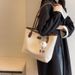 Large Capacity For Women 2025 New Casual Office Shoulder High-end Feel College Student Class Commuter Tote Bag_voghion.com