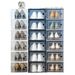 Familie organizer doorzichtige plastic stapelbare schoenenopbergset ruimtebesparende opvouwbare schoenenrekdoos_voghion.com
