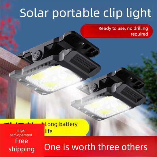 TANJU New Solar Home Courtyard High Bright Outdoor Balcony Wall Camping Light Range 550 Square Meters Human Body Sensor_voghion.com
