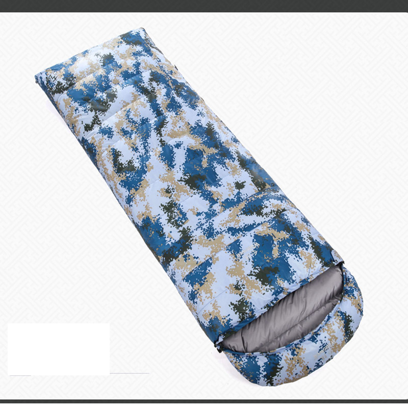 Camping sleeping bag outdoor adult travel cold protection warmth four seasons universal envelope down sleeping bag wholesale_voghion.com