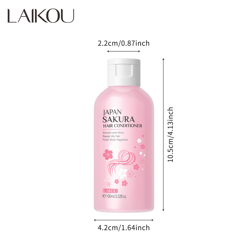 LAIKOU Sakura Conditioner 100ml Zacht haar Hydraterend Gespleten Haarpunten_voghion.com