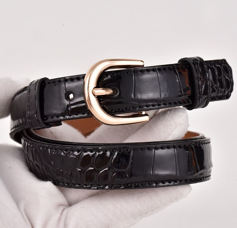 Belt Fashion Women's Summer Trendy Versatile Double Sided Decorative Dress Jeans Leather Small Belt_voghion.com