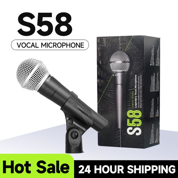 Microfono dinamico S58 Pro XLR - Microfono cardioide professionale per studio e performance dal vivo per voce, podcast e_voghion.com