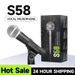 Microfono dinamico S58 Pro XLR - Microfono cardioide professionale per studio e performance dal vivo per voce, podcast e_voghion.com