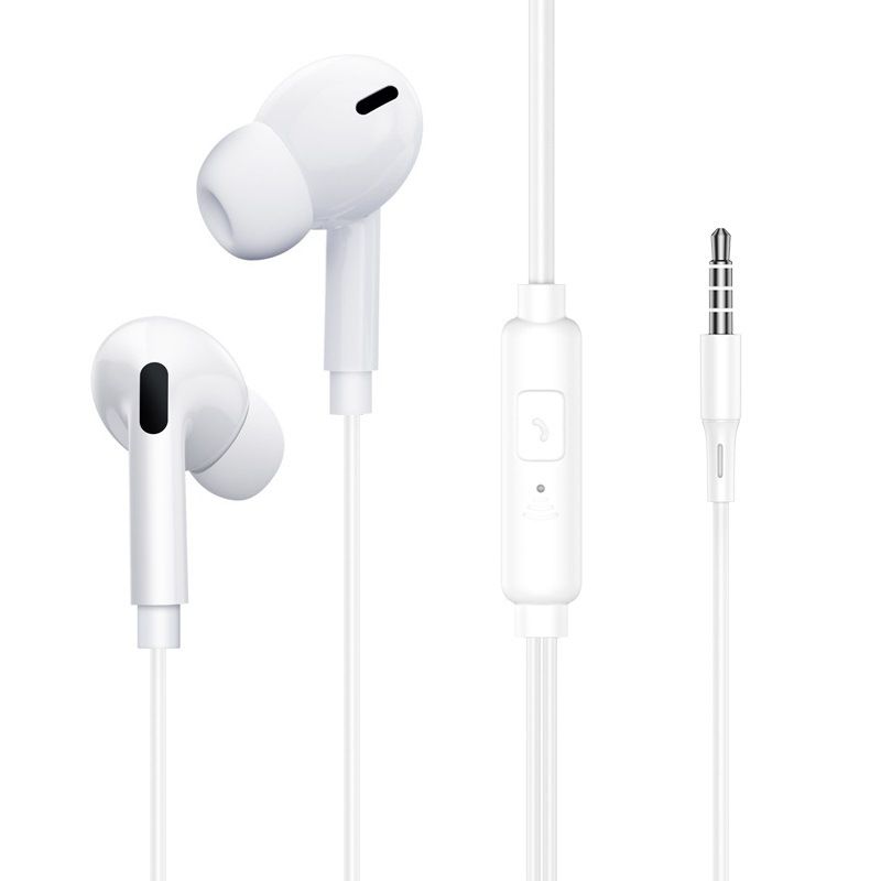 Uniwersalne słuchawki przewodowe 3,5 mm Słuchawki douszne z mikrofonem do iphone 5 6 Xiaomi Huawei Telefon komórkowy Słuchawki douszne_voghion.com