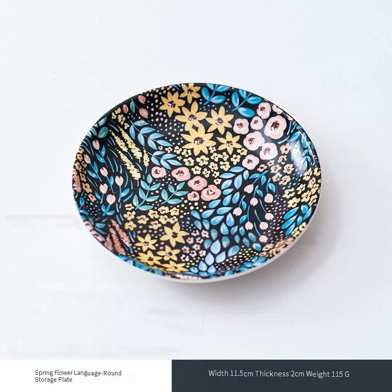 Ceramic Decorative Plate - Creative Irregular-Shaped Fruit Bowl & Jewelry Tray For Home Decor (Elegant Minimalist Serving Dish For Snacks)_voghion.com