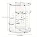 360° Rotating Makeup Shelf - Spinning Countertop Clear_voghion.com