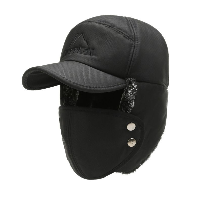 Winter Outdoor Met Pluche En Dikke Lei Feng Voor Heren, Warme Fietsmuts, Winter Northeast Pullover Muts_voghion.com