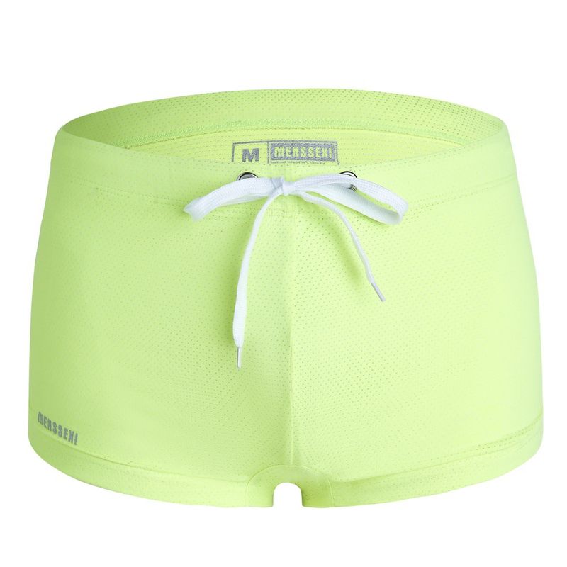 Maillot de bain pour homme, taille basse, en nylon, à lacets, pour la plage et les sources chaudes, été_voghion.com
