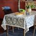 Polyester Tablecloth With Tassels – Waterproof Oil-Proof Rectangular Table Cover, Non-Slip Scandinavian Floral Print Dining Table Runner_voghion.com