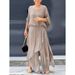 Women's Clothing Summer New Loose And Comfortable Tops Split Wide Leg Pants Chiffon Casual Suit_voghion.com