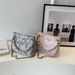 Mädchen Vielseitig Gedruckt Mode Kette Blume Handtasche Schulter Sommer Neue Eimer Tasche Für Frauen 2023_voghion.com