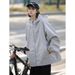 Sports Jacket, Women's Spring American Simple Casual Versatile Hooded Jacket_voghion.com