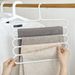 5-Tier Space-Saving Pants Hanger – Non-Slip Plastic Clips For Jeans, Trousers & Skirts – Foldable Closet Organizer_voghion.com