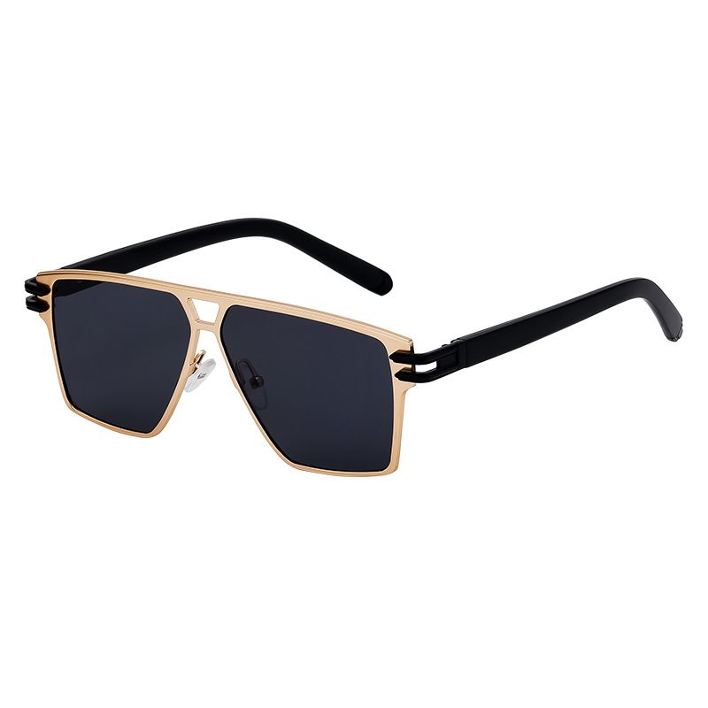 Gafas de sol con montura cuadrada y estilo para hombre Gafas de sol vintage de alta calidad para hombre_voghion.com