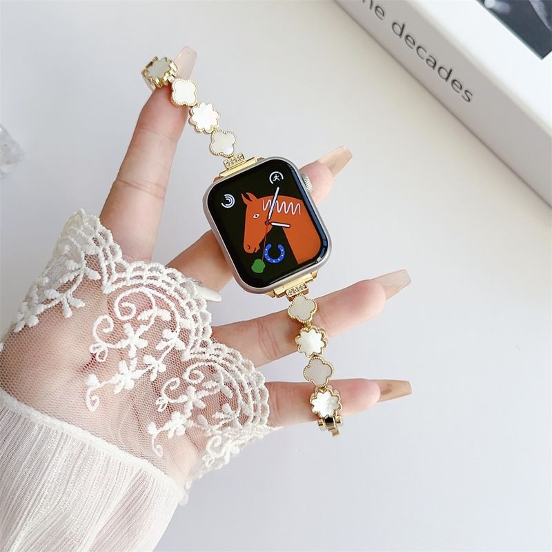 Curea de ceas cu bijuterii din oțel inoxidabil pentru iWatch 2 Seria 10/9/8/7/6/5 Curea de ceas brățară de modă 42/44/45/46/49mm 38/40/41mm_voghion.com