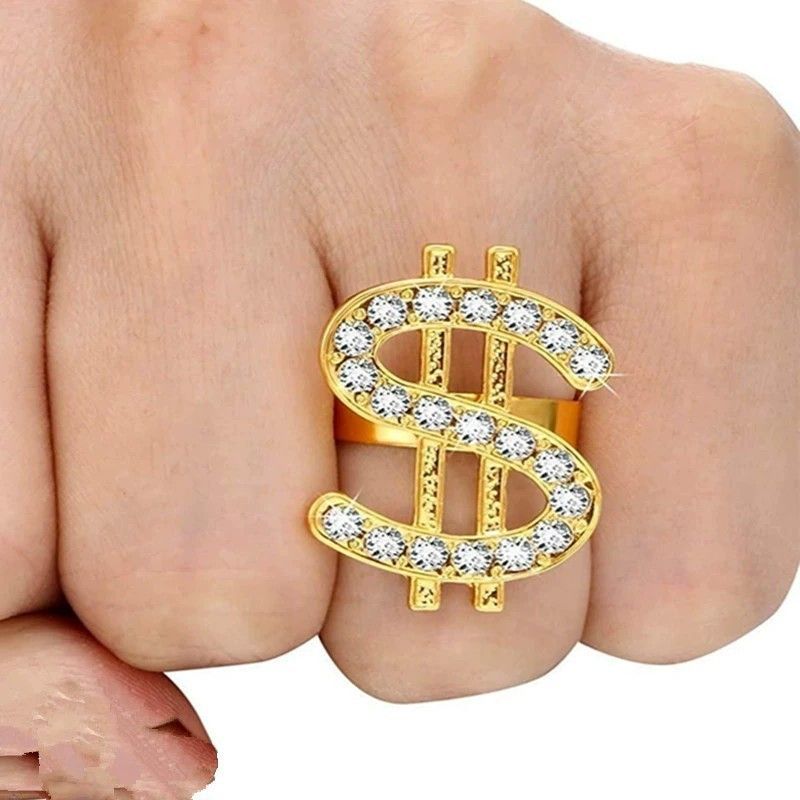 Collier pendentif cubain rotatif à 360 degrés avec pièce d'or et diamants_voghion.com