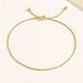 Adjustable Rope Shrink Snake Bone Chain Simple Elegant Beach Summer Party Anklet Jewelry_voghion.com