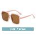 Kids'sunglasses Personalized square frame children's sunglasses Color frame splicing UV protection baby sunglasses Children's sunglasses_voghion.com