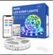 LED-Lichtstreifen, 20 m, Musiksynchronisation, Farbwechsel, RGB, Fernbedienung, Bluetooth, App, Party, UK_voghion.com