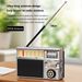 Vintage Solar AM/FM/SW Bluetooth Speaker With USB/TF MP3 Player, Rechargeable Battery FM Receiver Radio For Home&Outdoor_voghion.com
