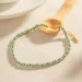 Anklets Minar Boho Blue Green Turquoise Natural Stone Strand Beaded Women Gold Plated Stainless Steel Non Tarnish_voghion.com