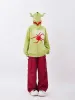 Ontwerpers Donker Monster Hoorns Spinnenwebben Grafisch Sweatshirt Losse Oversized Rits Hoodie Gothic Y2K Kawaii Kleding Haruku Winter_voghion.com