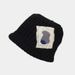 Cloth Knitted Women's Autumn And Winter Hand-hooked Thick Thermal Basin Japanese Niche Face Small Bucket Hat_voghion.com