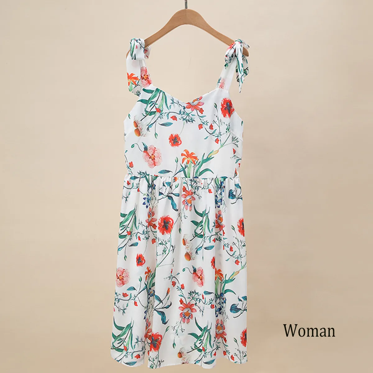 Robe mère-fille à bretelles, motif floral, pour enfant, commerce extérieur, européenne et américaine, YY0009_voghion.com