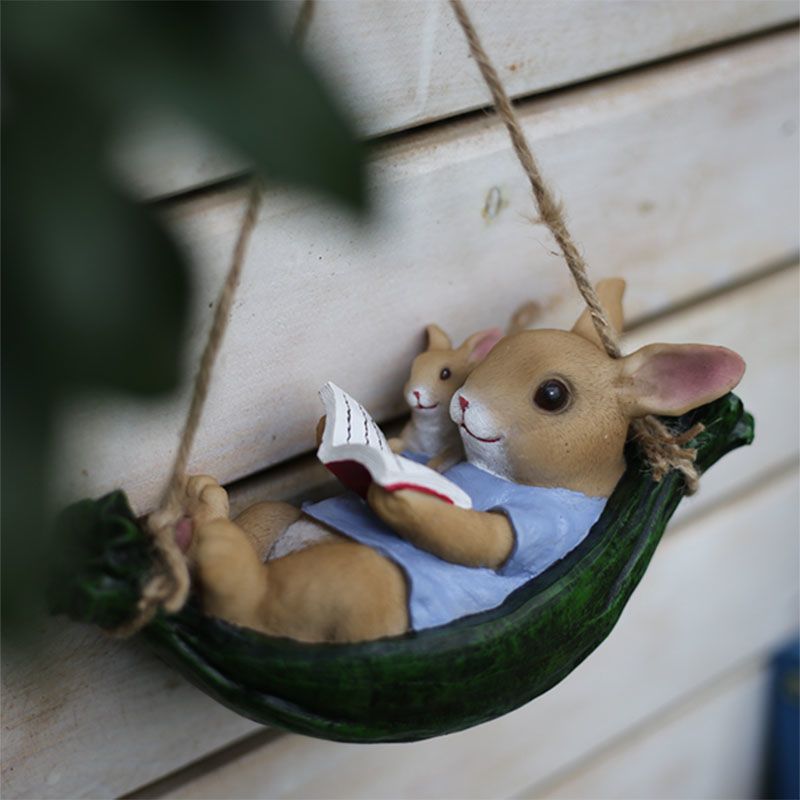 Gartenornamente für den Außenbereich, Kunstharz, Cartoon-Baum, zum Aufhängen, Anhänger, kreative Gartenarbeit, Gartenhandwerk, Geschenkset für Kinder, Pingrun_voghion.com