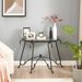 Tempered Glass Surface Console Table Coffee Table With Sturdy Construction For Living Room_voghion.com