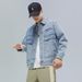 Men's Oversized Denim Jacket Trendy Streetwear Coat Casual Loose Fit, Hooded Workwear Style, Spring Autumn Fashion (Gray, Light Blue) Sizes M To 4XL_voghion.com