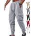 Men's Plaid Jogger Pants – Stylish Checkered Cargo Pants With Drawstring Waist & Belt Loops (6 Colors, S-XXXL)_voghion.com