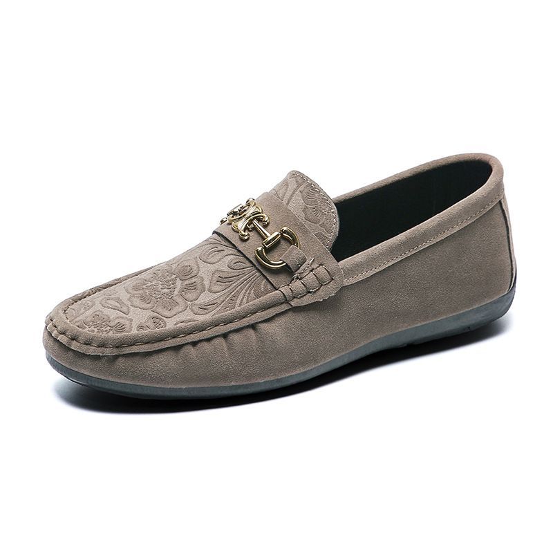 Bean 2023 nueva primavera y otoño cómodos zapatos de conducción de tendencia casual de moda de negocios de gamuza para hombres_voghion.com