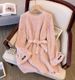 Korean Style Oversized Round Neck Knit Sweater Women's Autumn Loose Fit Longline Waist-Tie Pullover_voghion.com