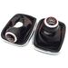 5/6 Speed 12mm Gear Shift Knob Lever Shifter Gaiter Boot For V-W Golf IV 4 G-TI R32 Bora Je-tta 1999-2004_voghion.com