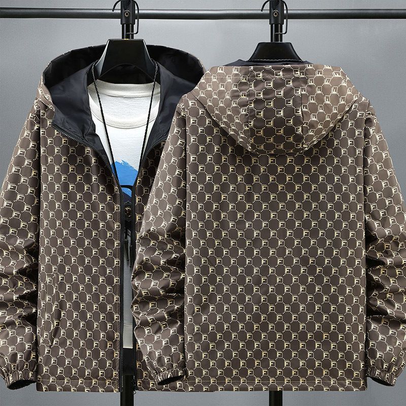 Neue Herbstjacke im europäischen Stil für die Freizeitkleidung von Männern, doppelseitiges Oberteil mit Kapuze_voghion.com